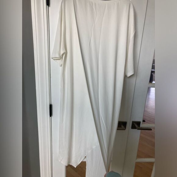 NAP Grecian white flowy angel like minimalistic laganlook maxi dress NWT medium - Picture 7 of 8